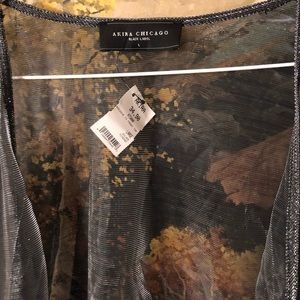 Sheer shimmery cardigan💋